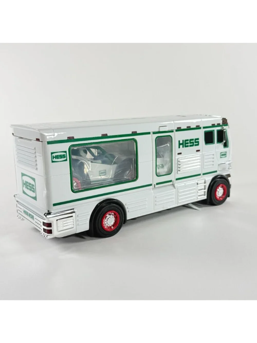 Hess 2018 Toy Truck RV With ATV & Motorbike White/Green